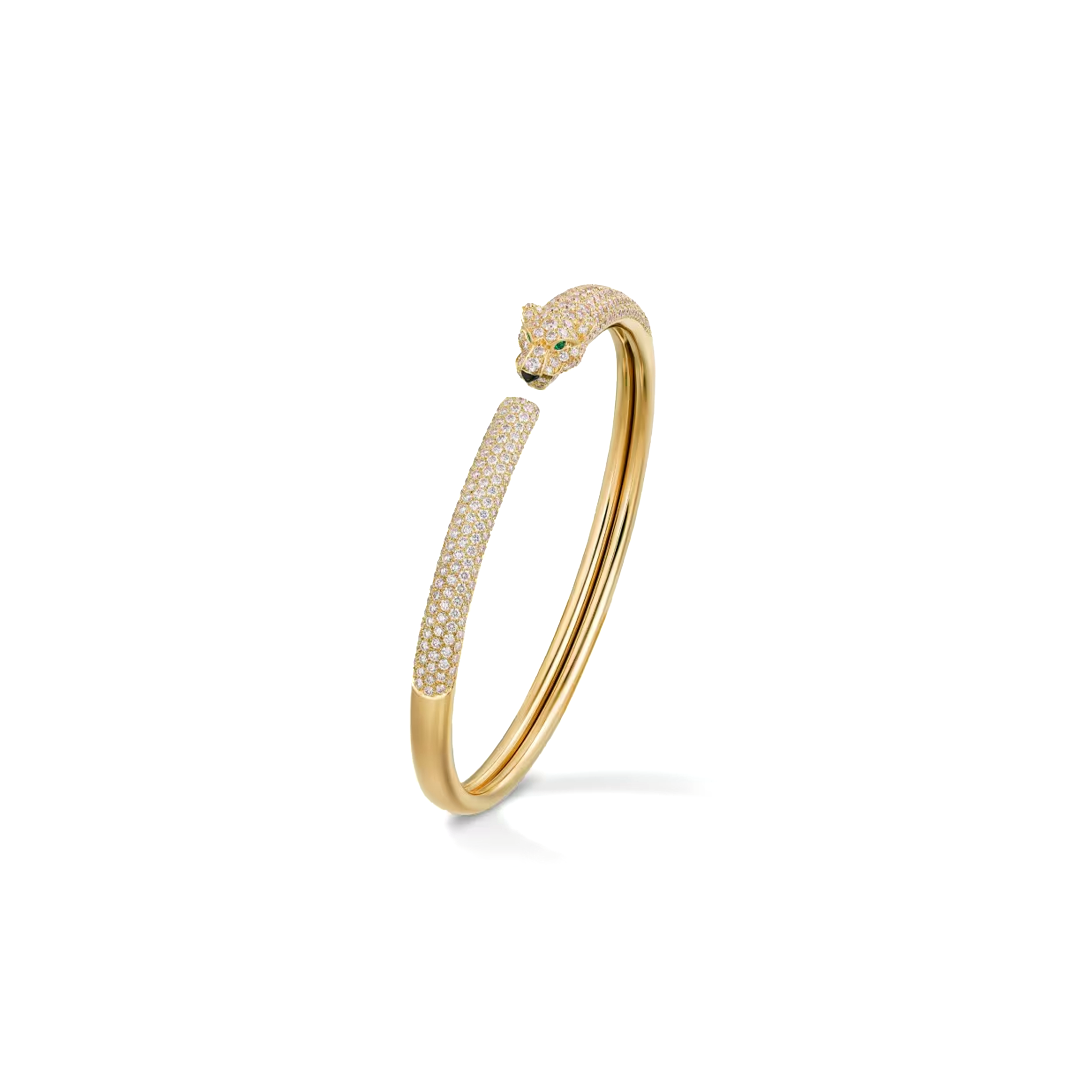 Ca*t1er panthÈre de Ca*t1er bracelet, small model, half-paved n6718117